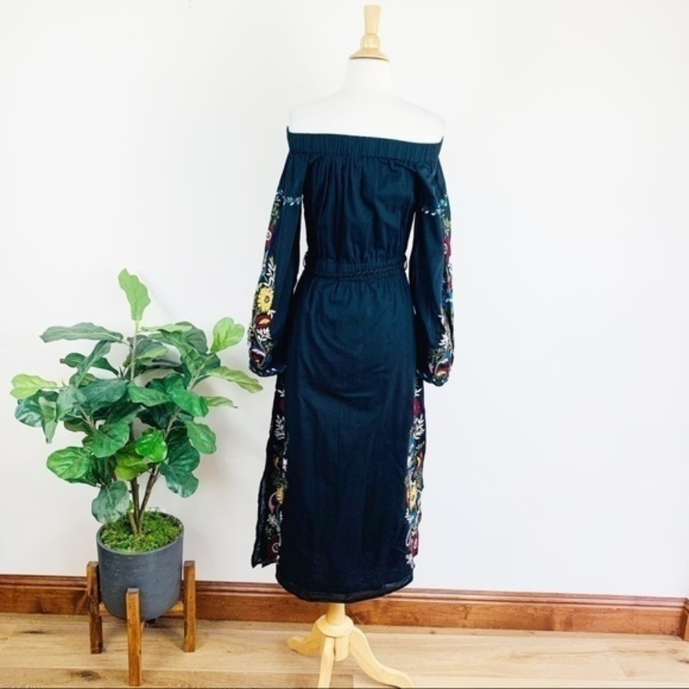 💋Rare Anthropologie Misa embroidery maxi dress size XS - Picture 11 of 12